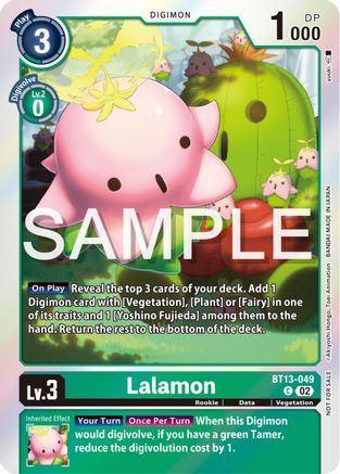 Lalamon [BT13-049] (Event Pack 6) [Versus Royal Knights Promos] - Trinity Hobby