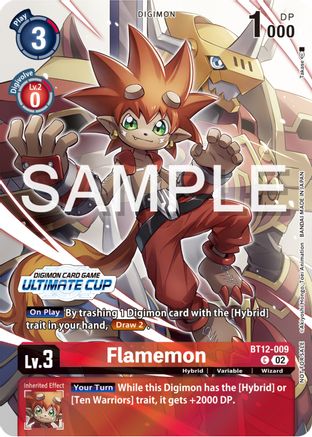 Flamemon [BT12-009] (Ultimate Cup 2024) [Across Time Promos] - Trinity Hobby