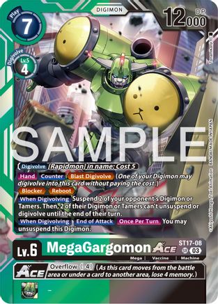 MegaGargomon Ace [ST17-08] [Starter Deck: Double Typhoon Advanced Deck Set] - Trinity Hobby