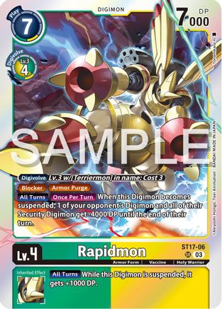 Rapidmon [ST17-06] [Starter Deck: Double Typhoon Advanced Deck Set] - Trinity Hobby