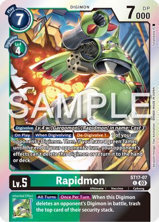 Rapidmon [ST17-07] [Starter Deck: Double Typhoon Advanced Deck Set] - Trinity Hobby