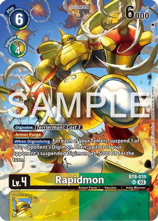 Rapidmon [BT8-039] (Reprint) [Starter Deck: Double Typhoon Advanced Deck Set] - Trinity Hobby