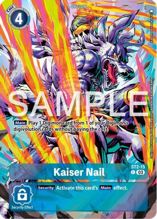 Kaiser Nail [ST2-15] (Reprint) [Starter Deck: Double Typhoon Advanced Deck Set] - Trinity Hobby