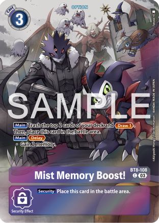 Mist Memory Boost! [BT8-108] (Reprint) [Starter Deck: Double Typhoon Advanced Deck Set] - Trinity Hobby