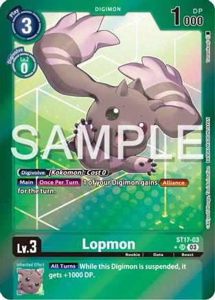 Lopmon [ST17-03] (Secret Pack) [Starter Deck: Double Typhoon Advanced Deck Set Promos] - Trinity Hobby