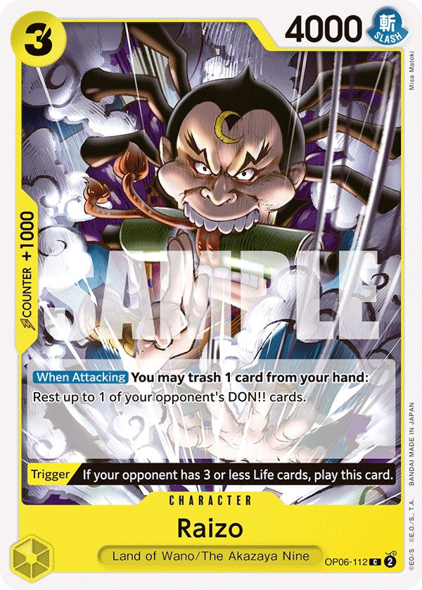 Raizo (OP06-112) - [Wings of the Captain] - Trinity Hobby