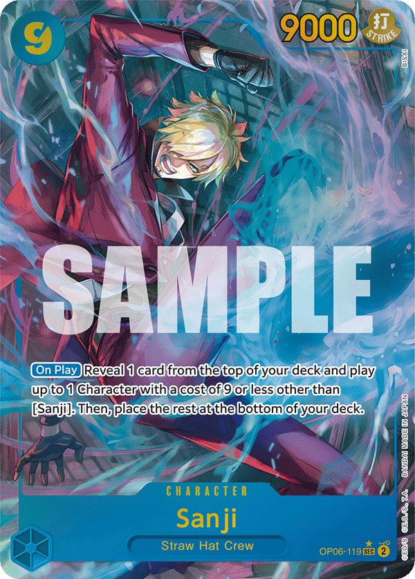 Sanji (Alternate Art) (OP06-119) - [Wings of the Captain] Foil - Trinity Hobby