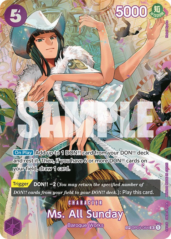 Ms. All Sunday (SP) (OP04-064) - [Wings of the Captain] Foil - Trinity Hobby