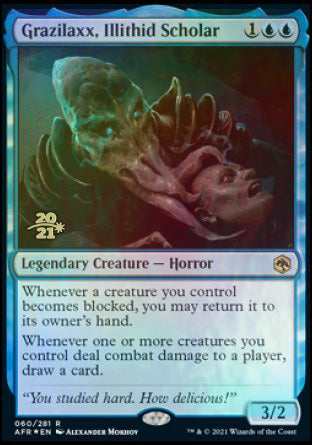 Grazilaxx, Illithid Scholar [Dungeons & Dragons: Adventures in the Forgotten Realms Prerelease Promos] - Trinity Hobby