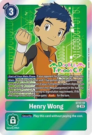 Henry Wong [ST17-10] [Starter Deck: Double Typhoon Advanced Deck Set Pre-Release Cards] - Trinity Hobby