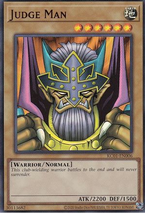 Judge Man [KC01-EN006] Ultra Rare - Trinity Hobby