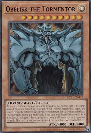 Obelisk the Tormentor [KC01-EN022] Ultra Rare - Trinity Hobby