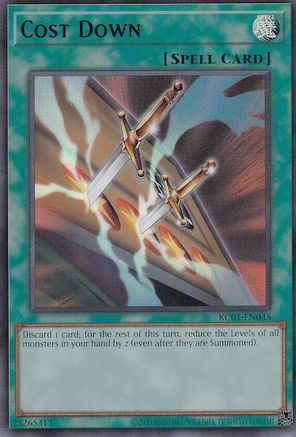 Cost Down [KC01-EN045] Ultra Rare - Trinity Hobby