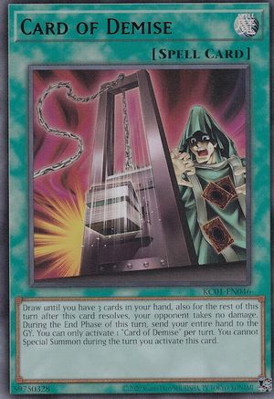 Card of Demise [KC01-EN046] Ultra Rare - Trinity Hobby