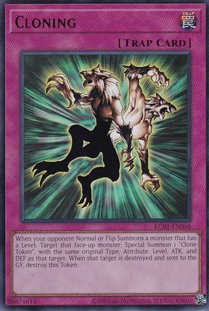 Cloning [KC01-EN058] Ultra Rare - Trinity Hobby