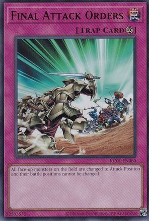Final Attack Orders [KC01-EN060] Ultra Rare - Trinity Hobby