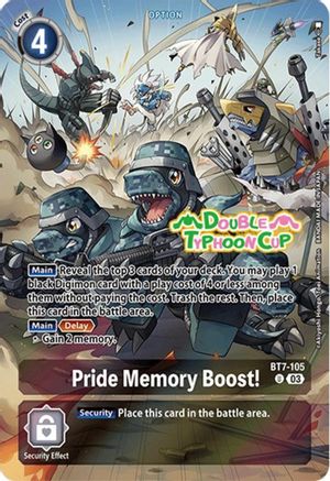 Pride Memory Boost! [BT7-105] (Bonus Pack) [Starter Deck: Double Typhoon Advanced Deck Set Pre-Release Cards] - Trinity Hobby