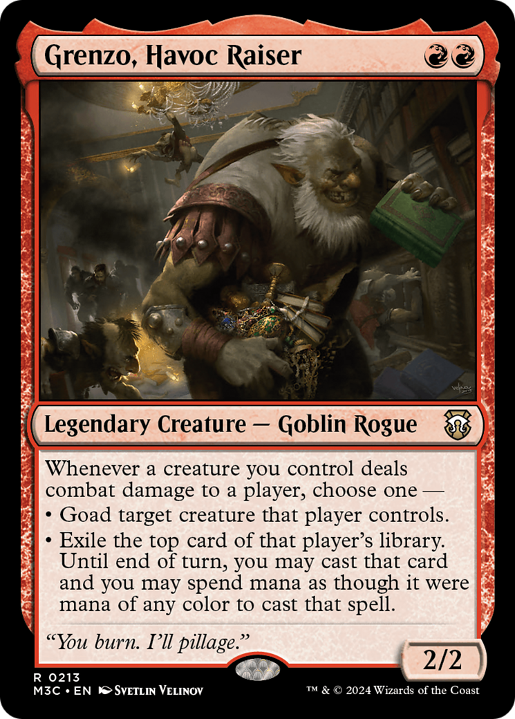 Grenzo, Havoc Raiser  [Foil]  (M3C-213) - [Modern Horizons 3 Commander] - Trinity Hobby