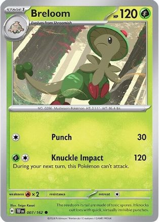 Breloom (007/162) [Scarlet & Violet: Temporal Forces] - Trinity Hobby