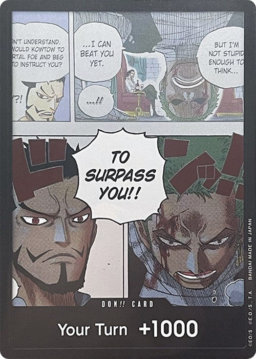 DON!! Card (Mihawk & Zoro) (Double Pack Set Vol. 3) - [Wings of the Captain] Foil - Trinity Hobby