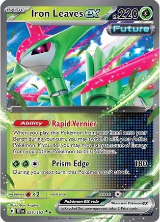 Iron Leaves ex (025/162) [Scarlet & Violet: Temporal Forces] - Trinity Hobby