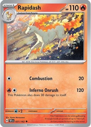 Rapidash (027/162) [Scarlet & Violet: Temporal Forces] - Trinity Hobby