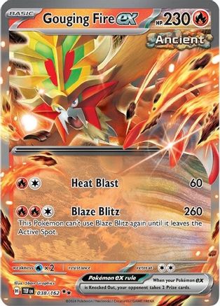 Gouging Fire ex (038/162) [Scarlet & Violet: Temporal Forces] - Trinity Hobby