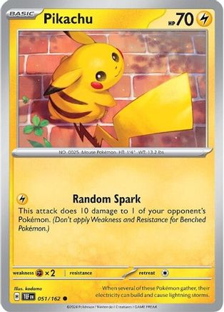 Pikachu (051/162) [Scarlet & Violet: Temporal Forces] - Trinity Hobby