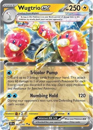 Wugtrio ex (060/162) [Scarlet & Violet: Temporal Forces] - Trinity Hobby