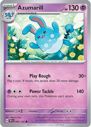 Azumarill (065/162) [Scarlet & Violet: Temporal Forces] - Trinity Hobby