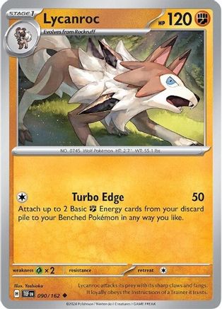 Lycanroc (090/162) [Scarlet & Violet: Temporal Forces] - Trinity Hobby