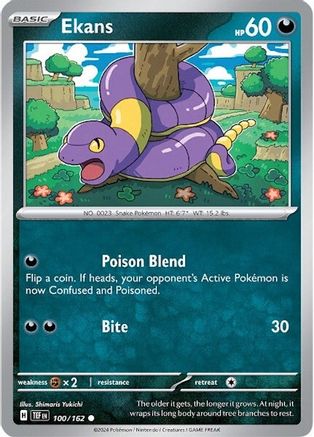 Ekans (100/162) [Scarlet & Violet: Temporal Forces] - Trinity Hobby