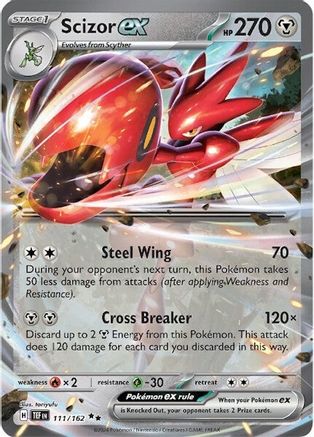 Scizor ex (111/162) [Scarlet & Violet: Temporal Forces] - Trinity Hobby