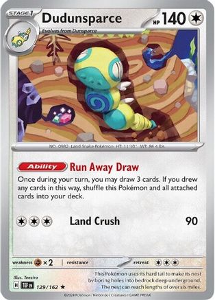 Dudunsparce (129/162) [Scarlet & Violet: Temporal Forces] - Trinity Hobby