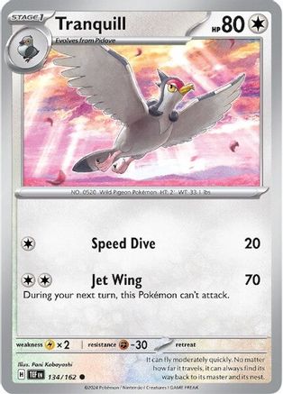 Tranquill (134/162) [Scarlet & Violet: Temporal Forces] - Trinity Hobby