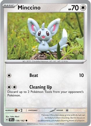 Minccino (136/162) [Scarlet & Violet: Temporal Forces] - Trinity Hobby