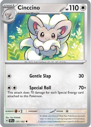 Cinccino (137/162) [Scarlet & Violet: Temporal Forces] - Trinity Hobby