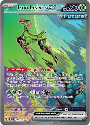 Iron Leaves ex (203/162) [Scarlet & Violet: Temporal Forces] - Trinity Hobby