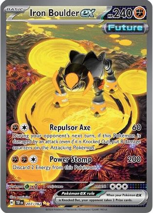 Iron Boulder ex (207/162) [Scarlet & Violet: Temporal Forces] - Trinity Hobby