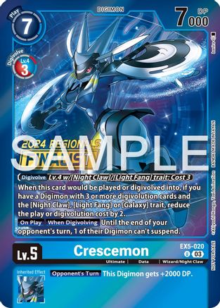 Crescemon [EX5-020] (2024 Regionals Finalist) [Animal Colosseum Promos] - Trinity Hobby