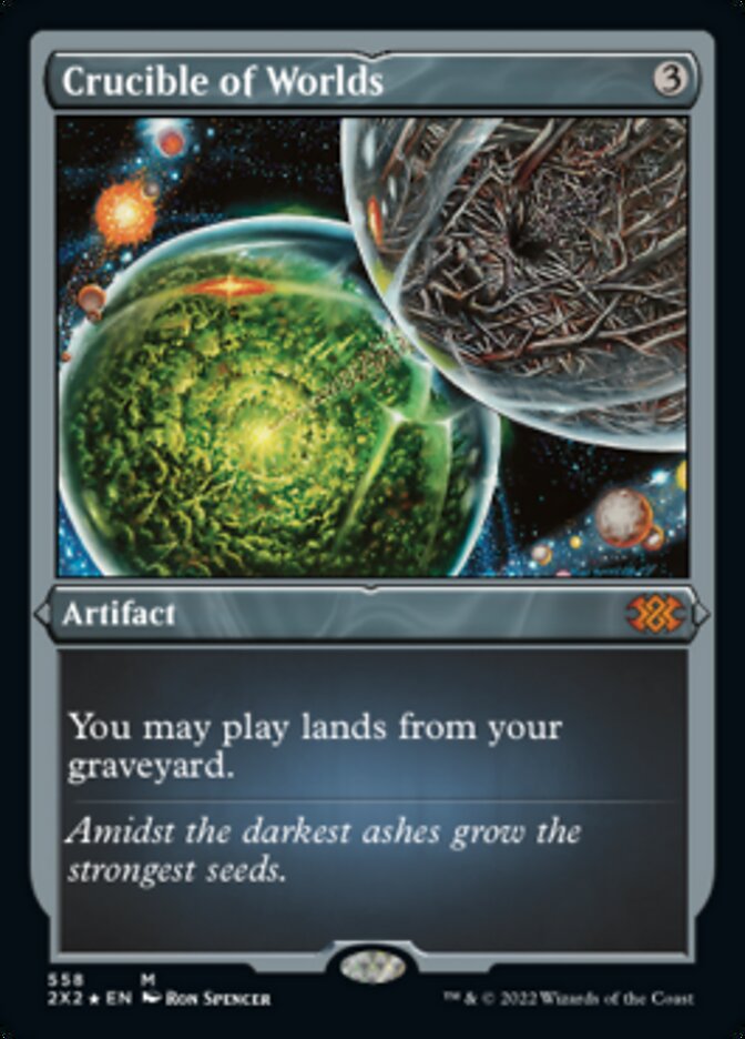 Crucible of Worlds (Foil Etched) [Double Masters 2022] - Trinity Hobby