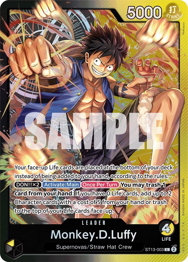 Monkey.D.Luffy [Ultra Deck: The Three Brothers] - Trinity Hobby