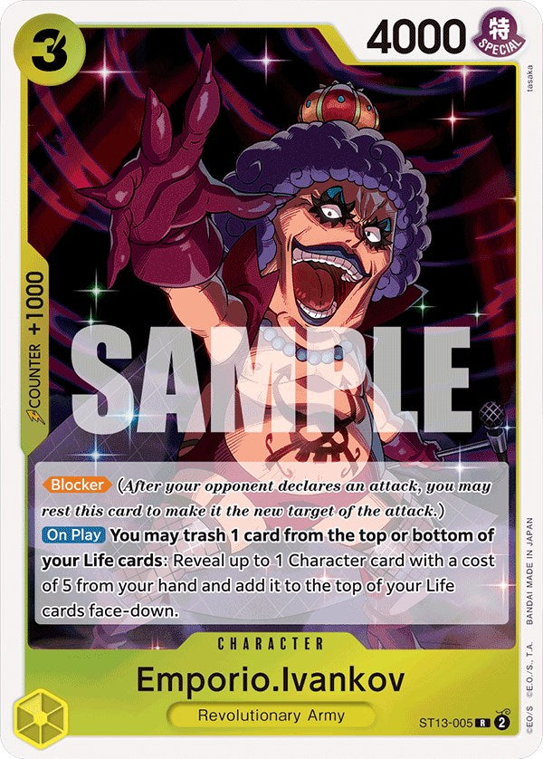 Emporio.Ivankov (ST13-005) - [Ultra Deck: The Three Brothers] Foil - Trinity Hobby