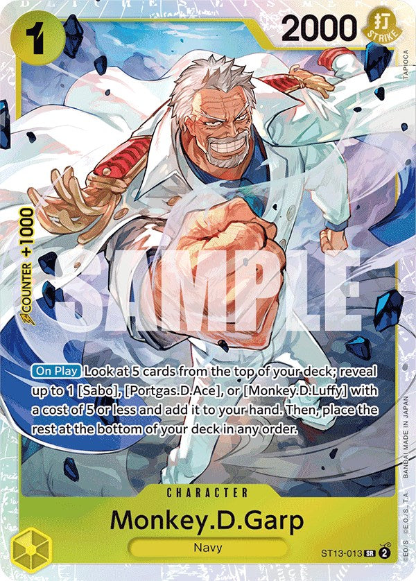 Monkey.D.Garp (ST13-013) - [Ultra Deck: The Three Brothers] Foil - Trinity Hobby