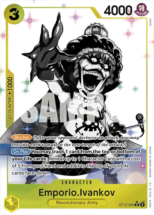 Emporio.Ivankov (Parallel) (ST13-005) - [Ultra Deck: The Three Brothers] Foil - Trinity Hobby