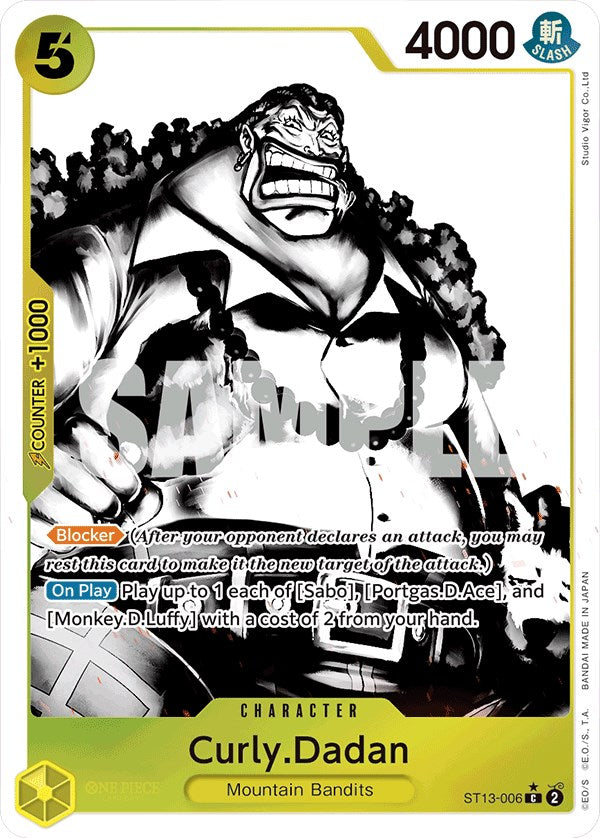 Curly.Dadan (Parallel) (ST13-006) - [Ultra Deck: The Three Brothers] Foil - Trinity Hobby