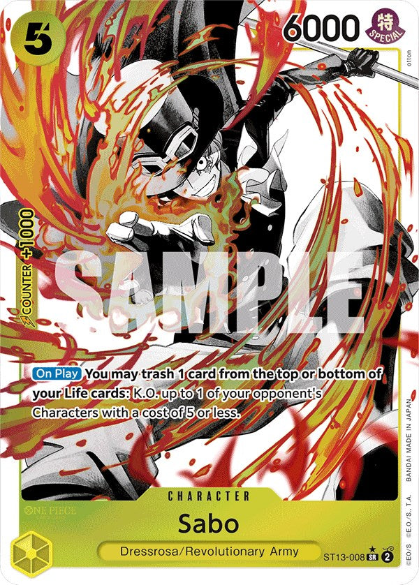 Sabo (Parallel) [Ultra Deck: The Three Brothers] - Trinity Hobby