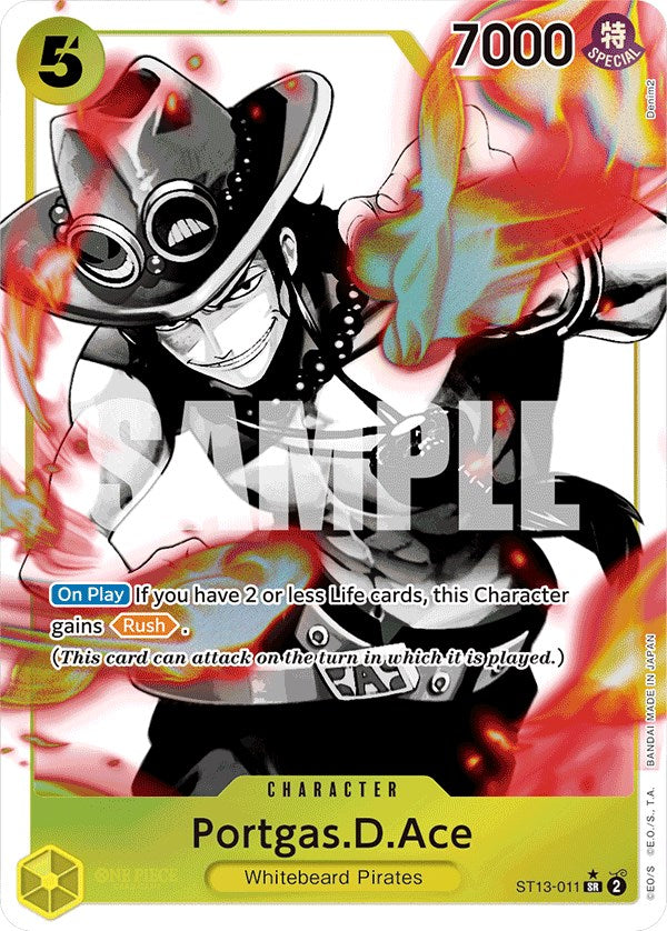 Portgas.D.Ace (011) (Parallel) (ST13-011) - [Ultra Deck: The Three Brothers] Foil - Trinity Hobby