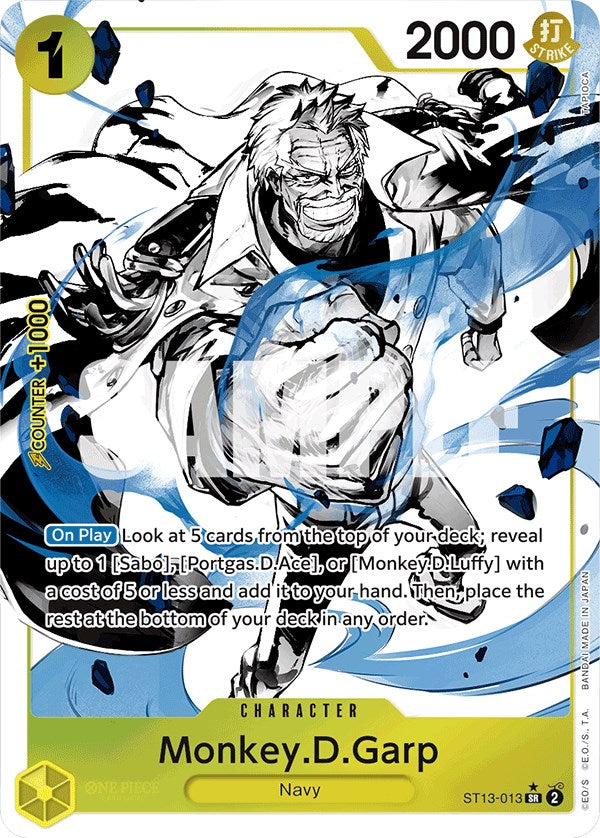 Monkey.D.Garp (Parallel) (ST13-013) - [Ultra Deck: The Three Brothers] Foil - Trinity Hobby