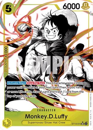 Monkey.D.Luffy (Parallel) [Ultra Deck: The Three Brothers] - Trinity Hobby
